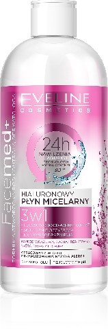 Фото - Крем і лосьйон Eveline Cosmetics  FaceMed + Hialuronowy płyn micelarny 3w1 do skóry such 