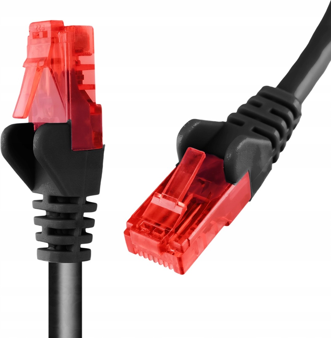 Kabel RJ45 Cat 6 U/utp AWG24 czarny 25m