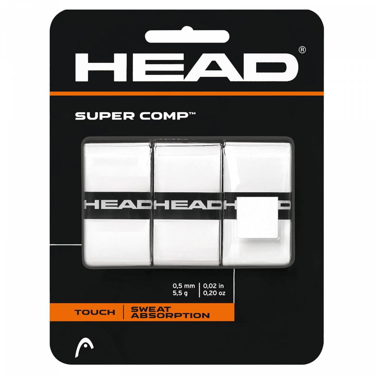 Head Super Comp (3 szt.) - white 285088-WH