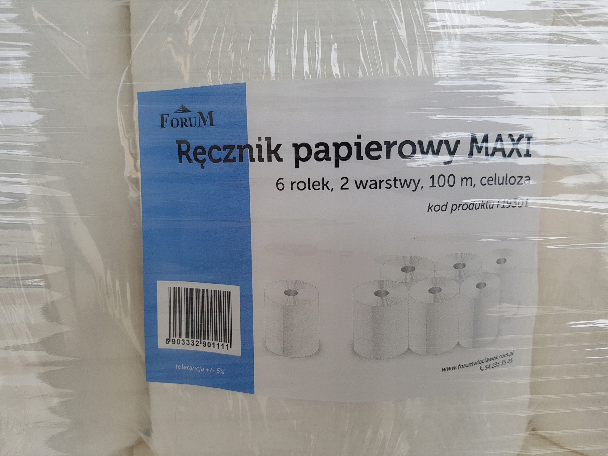 Ręcznik papierowy Maxi 6 rolek 100m ceuloza