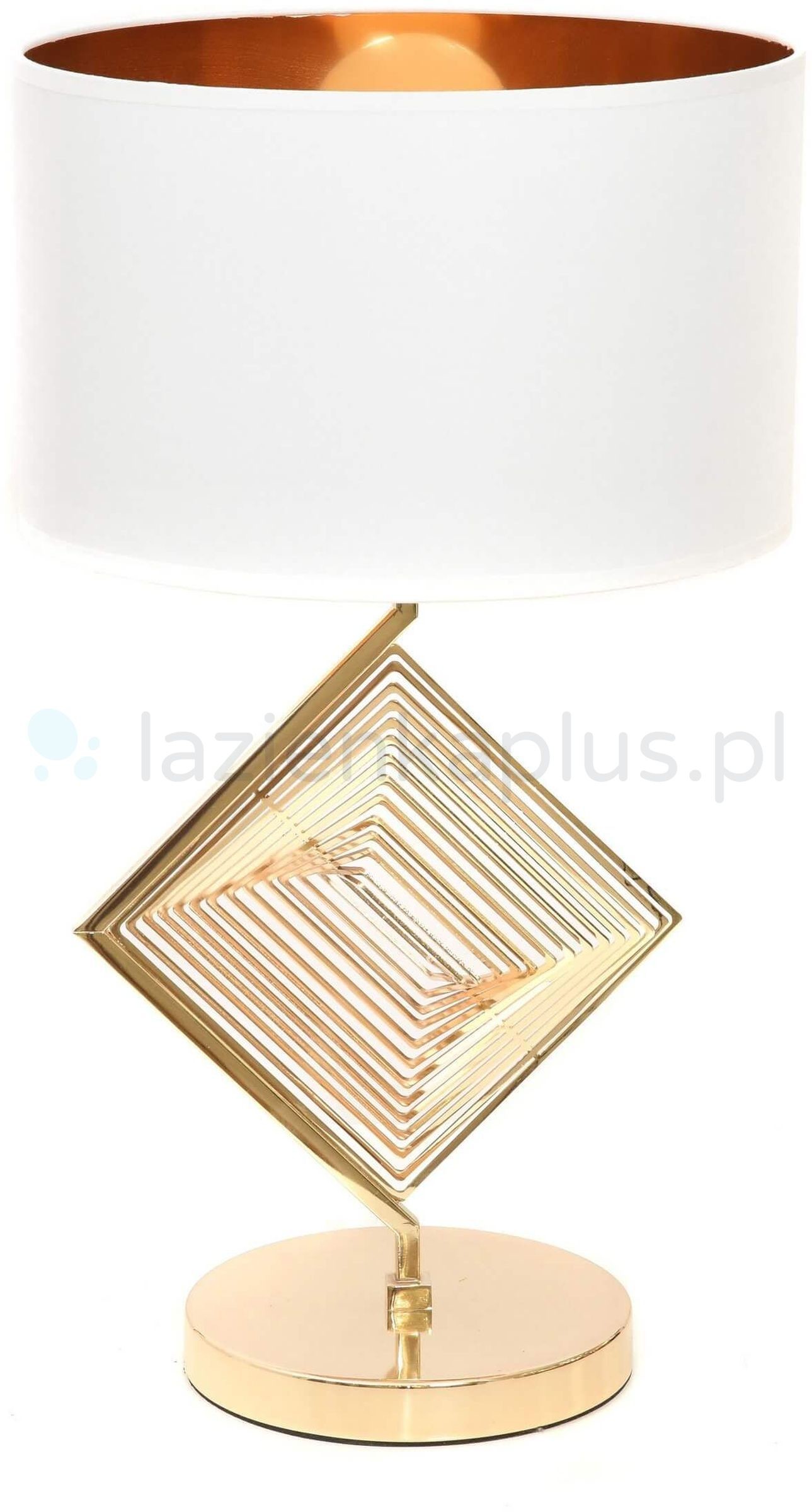 Lumina Deco Deco Deco Benardi lampa stołowa biały złoty LDT5529WTGD