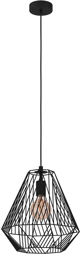 Eglo 43692 - Żyrandol na lince STYPE 1xE27/40W/230V czarny