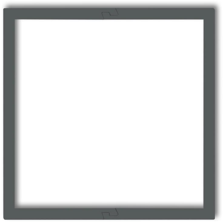 Karlik Deco grafitowy mat ramka wypełniająca pojedyncza serii DECO 28DRW-1 28DRW-1