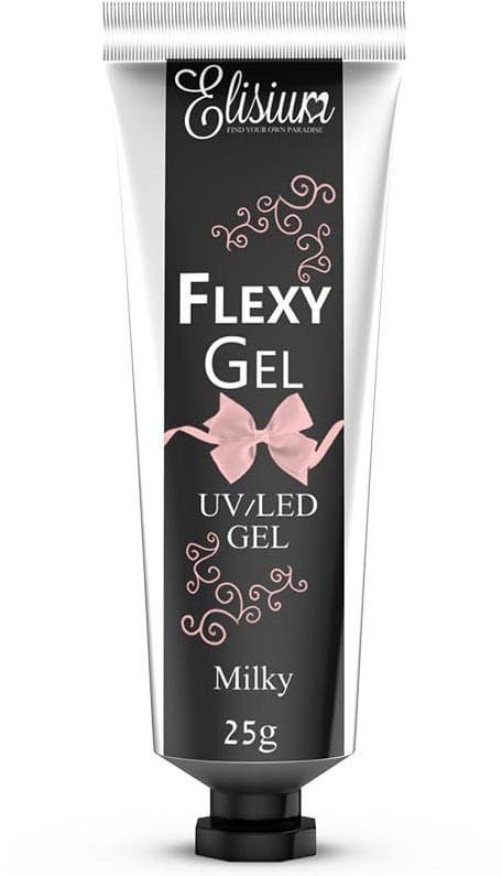 ELISIUM ELISIUM Flexy Gel do przedłużania paznokci UV/LED Milky 25g 126435