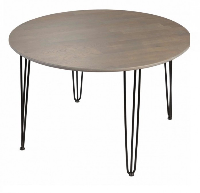 Stół loftowy okrągły Iron Oak Gray Mw