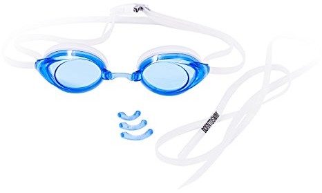 BornToSwim Bor NTO Swim wygodne Racer Comfort okulary do pływania z środek przeciwko zaparowaniu telefon mitmit bezpłatna telefon komórkowy, niebieski, jeden rozmiar GOG-RC-U-A-O-XX-345