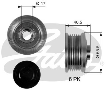GATES Alternator - sprzęgło jednokierunkowe GATES OAP7032