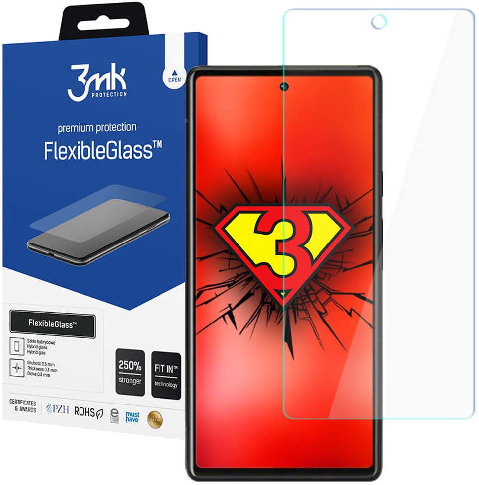 3MK Szkło hybrydowe ochronne Flexible Glass 7H do Google Pixel 6 5G 11701X10