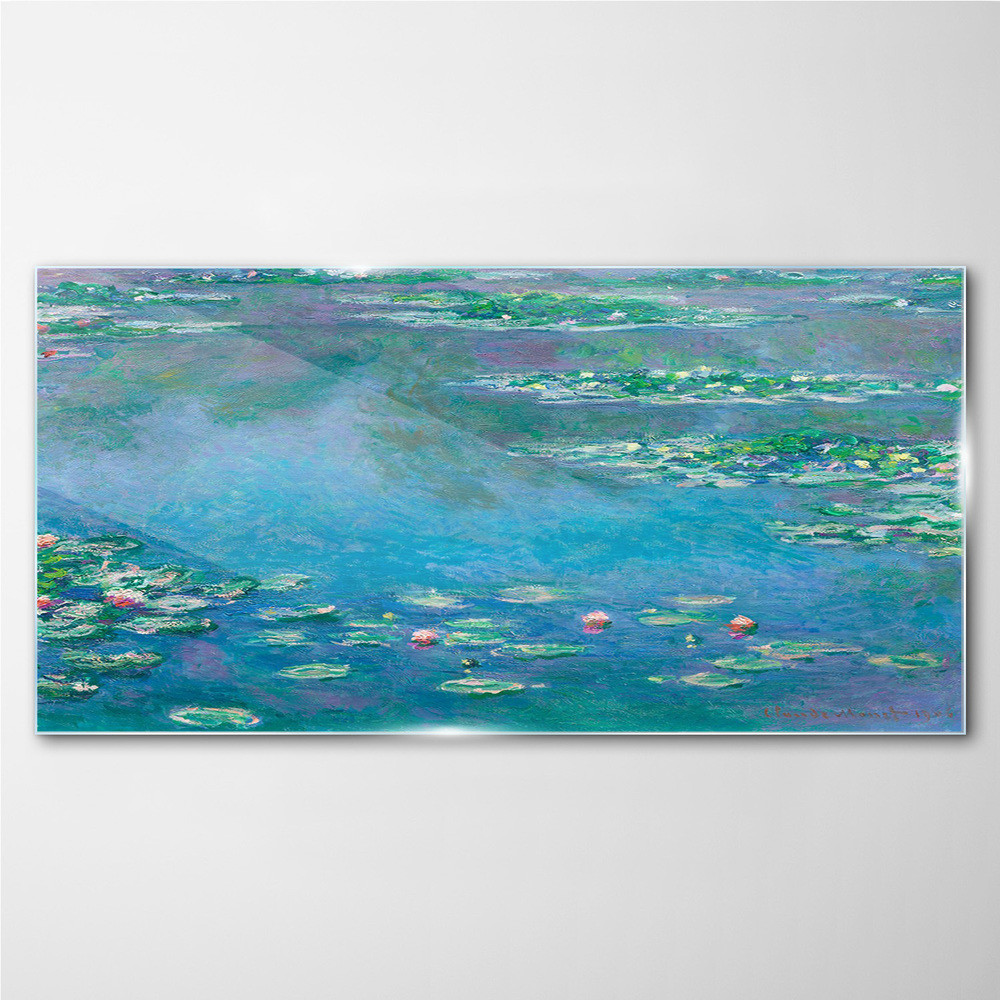 PL Coloray Obraz Szklany Woda lilie Monet 140x70cm