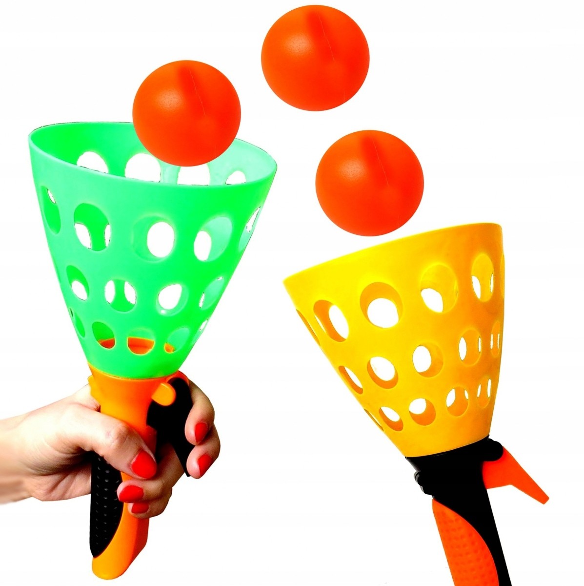 Duży Łapacz Catch Ball Gra Rzucaj Łap Zestaw Piłki