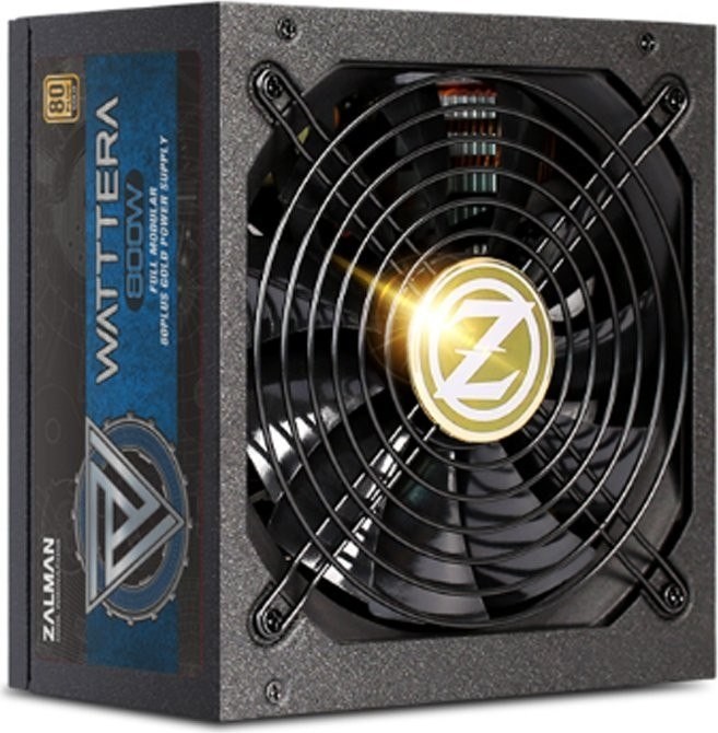 Zalman Zasilacz WATTTERA 800W 80+ GOLD EU ZM800-EBTII ZM800-EBTII