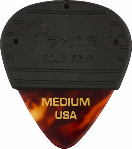 Fender MOJO GRIP PICKS - 3-pak - Celluoid Tortoise 351 - Medium 3-pak plektronów do gitary - grubość: Medium - kolor: Tortoise 1985351800