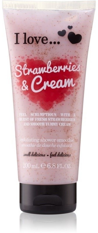 I love Exfoliating Shower Smoothie Strawberries & Cream 200ml 71367-uniw