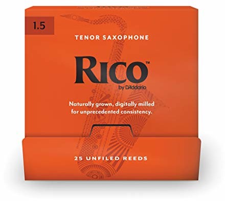 Rico by D'Addario Tenor Saksofon trzcinowy, 1,5, 25 sztuk pojedynczych trzcinek RKA0115-B25