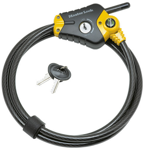 MasterLock Linka zabezpieczająca  Zapięcie zabezpieczające regulowane Python 4.5m x 10mm 8420EURD 8420EURD