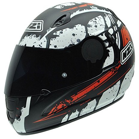 NZI nzi Premium S Graphics Blocks kask motocyklowy, biały/czerwony/czarny, biały/czerwony/czarny 010264G726