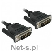 Delock KABEL DVI-D M 24+1 >DVI-D M 24+1 0.5M DUAL LINK NIKLOWANE STYKI