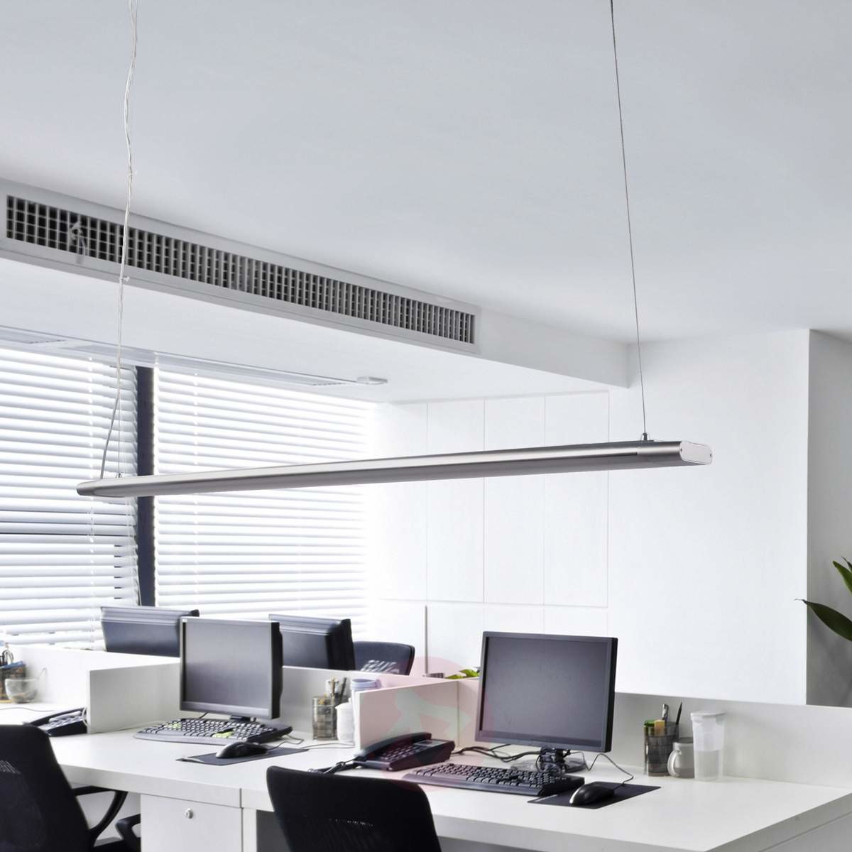 Podłużna lampa wisząca Vinca z wydajnymi LEDami