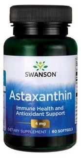 SWANSON Health Astaxanthin Astaksantyna Ekstrakt Z Alg 4mg 60 Kapsułek