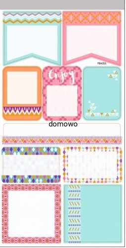 NALEPKA NAKLEJKI do scrapbookingu ..