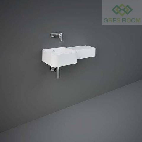 RAK Ceramics Ceramics PETIT UMYWALKA PODWIESZ. KWADRAT BLAT P 77X36 CM BEZ OTWORU BIAŁY POŁYSK PETWB47700AWHA