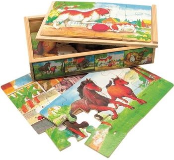 Bino Puzzle w pudełku Zwierzątka