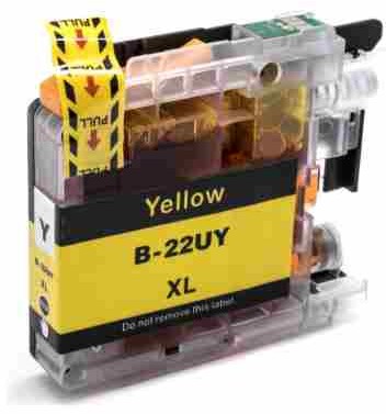 DrTusz Tusz Zamiennik LC-22UY do Brother Żółty)