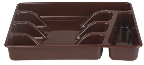 Altom WKŁAD DO SZUFLADY 34X26X4,5CM BRĄZ 5902443993091