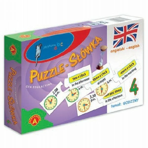 Alexander Puzzle Słówka angielskie godziny gra edukacyjna
