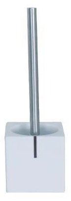 MSV 140363 szczotka do WC z cokołem, MDF/ze stali nierdzewnej, 9,69 x 9,69 x 36,5 cm 1001/140363