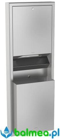 Franke Natynkowy pojemnik na ręczniki i kosz ze stali nierdzewnej RODX602