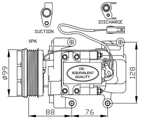 NRF Kompresor, klimatyzacja NRF 32234