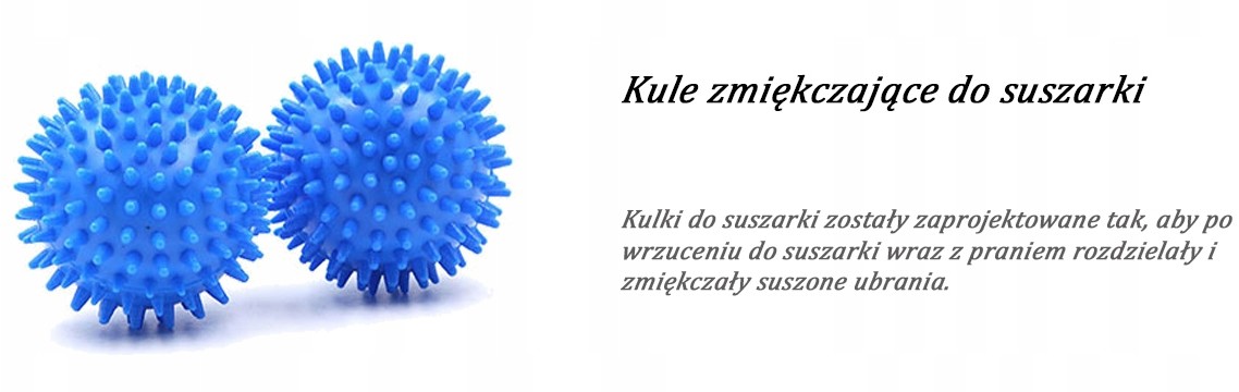 Kule Piłki do Suszarki Pralki 7cm Pvc Prania