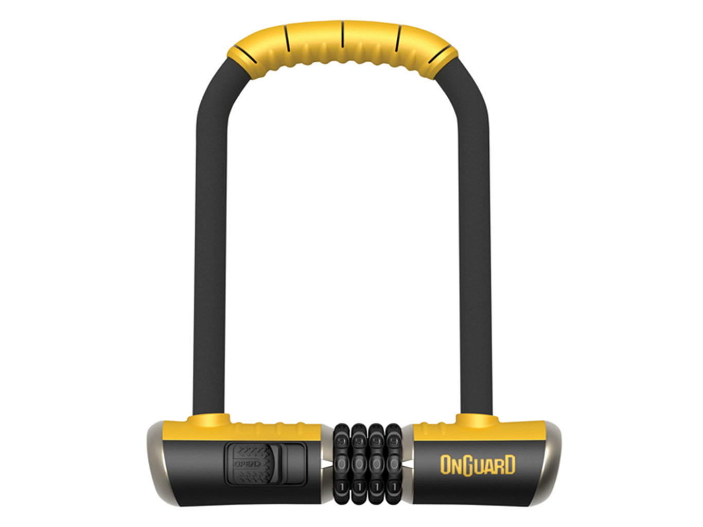 Onguard Zapięcie U-lock Bulldog Mini LS 8014C czarny-żółty / Typ zamka: na szyfr 8014