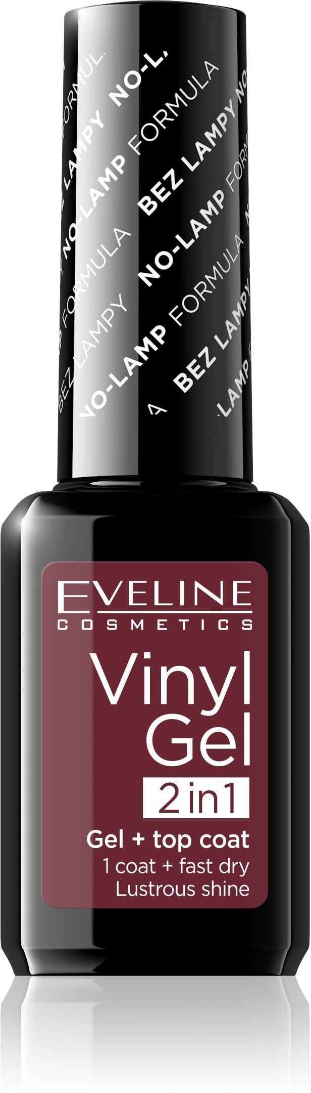 Eveline Vinyl Gel winylowy lakier do paznokci+top coat 2w1 208 12ml