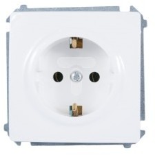 Kontakt Simon Gniazdo ścienne Basic z/u Schuko (moduł) BMGSz1.01/11 biały