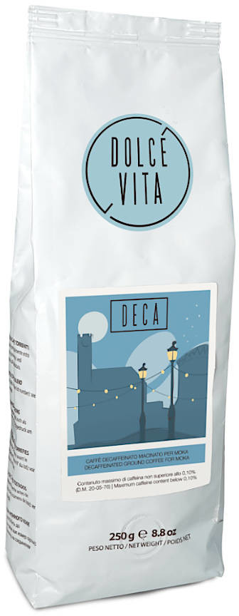 DOLCE VITA kawa ziarnista Dolce Vita DECAFFEINATED 250g DVDE0,25