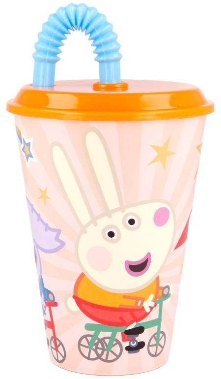 Peppa Pig Peppa Pig - Kubek ze słomką 430 ml 41230