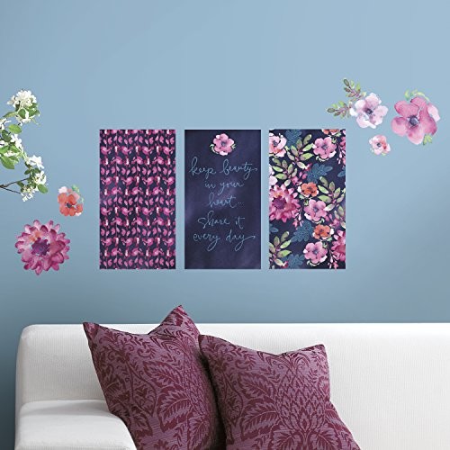 RoomMates rmk3309scs Kathy Davis Beauty in your Heart uchwyt Peel and Stick Wall na paznokcie RMK3309SCS