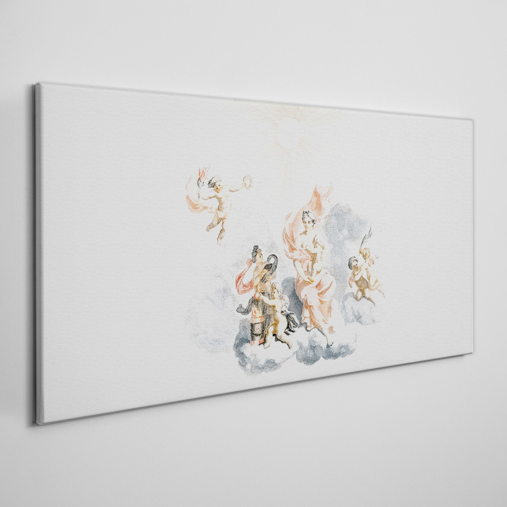 PL Coloray Obraz Canvas Rysunek Ancient Angels Clouds 100x50cm