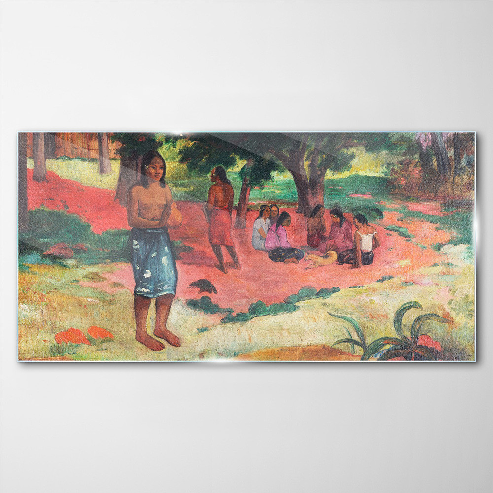 PL Coloray Obraz Szklany Szeptane słowa Gauguin 100x50cm