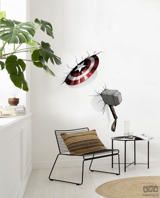 Komar Naklejki ścienne Avengers Hammer & Shield 14743h 14743h