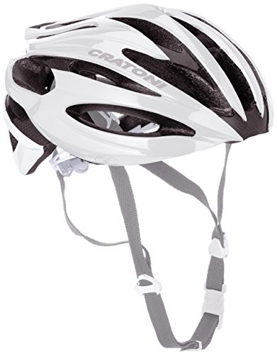 Cratoni C-Shot kask rowerowy, biały 110203A1_White/Silver/Glossy_53-56 cm