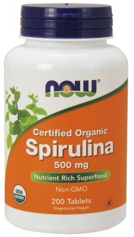 Now Foods Foods EKO Spirulina 500 mg (200 tabl.)