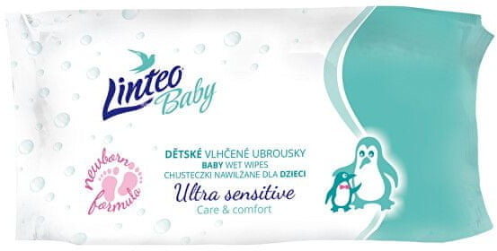 Linteo Chusteczki nawilżane Baby Ultra Sensitiv e wariant 64 ks)