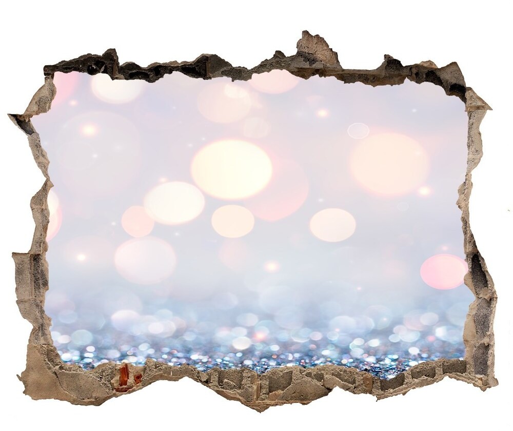 Wallmuralia.pl Dziura 3d fototapeta naklejka Błyszczące tło
