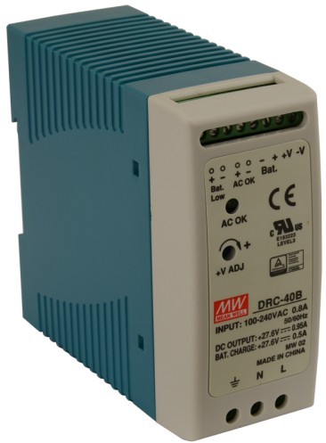 PULSAR DRC 27.6V/40W/0.95A/0.5A zasilacz na szynę DIN (PL_DRC-40B)