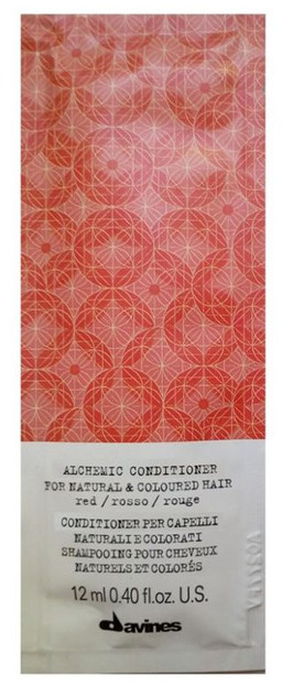 Davines Alchemic Red - odżywka koloryzująca do włosów w odcieniach czerwieni lub mahoniu 12 ml