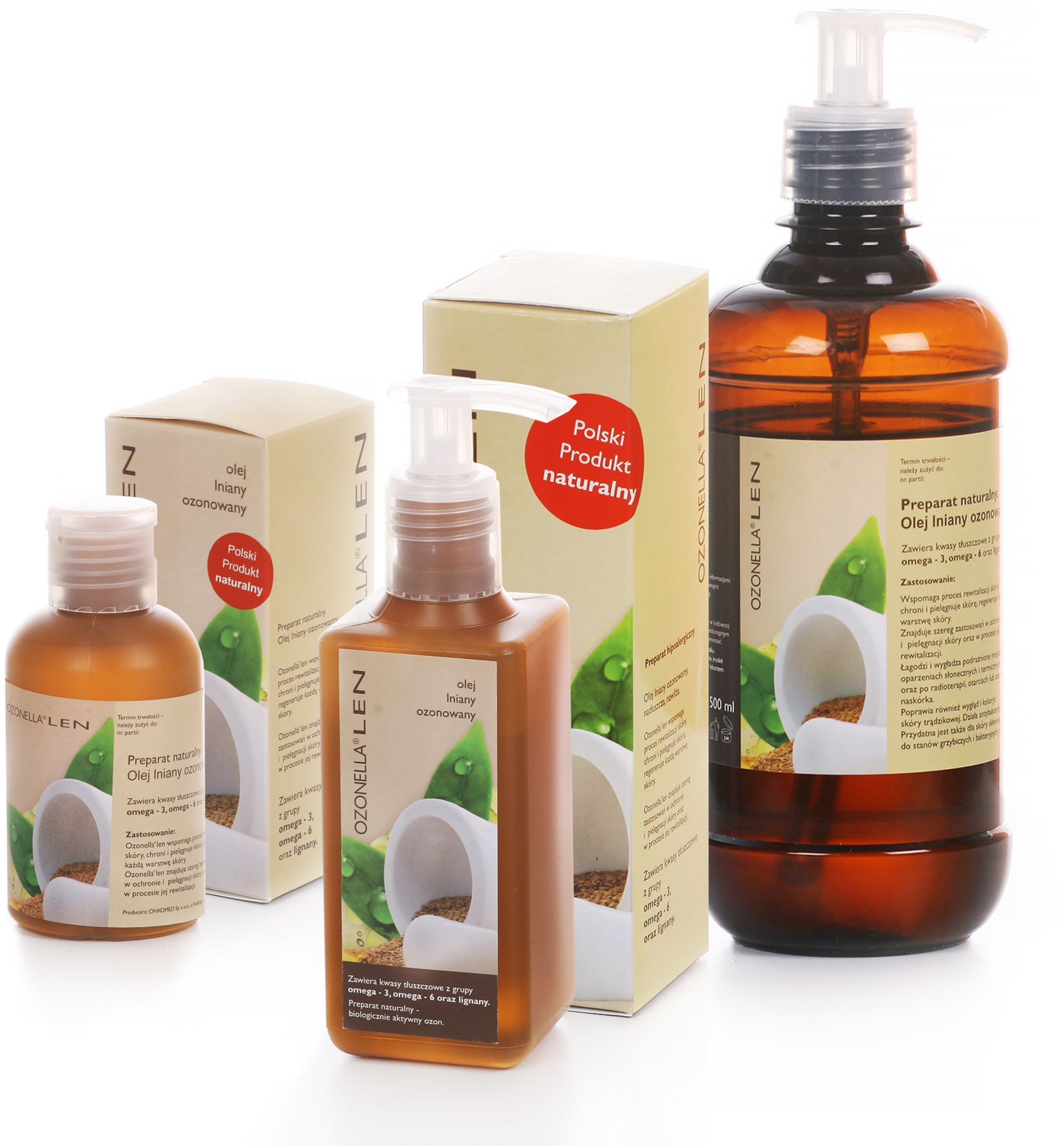Ozonella Len Oliwa Olej Lniany Ozonowana 100 ml