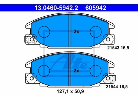 ATE Klocki hamulcowe - komplet 13.0460-5942.2
